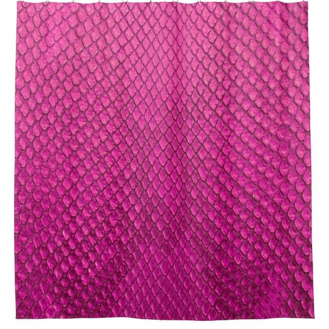 Rideaux De Douche Pink python peau de serpent texture (Devant)