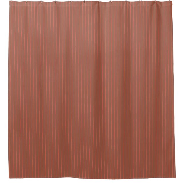 Rideaux De Douche Pinstripes orange (Devant)