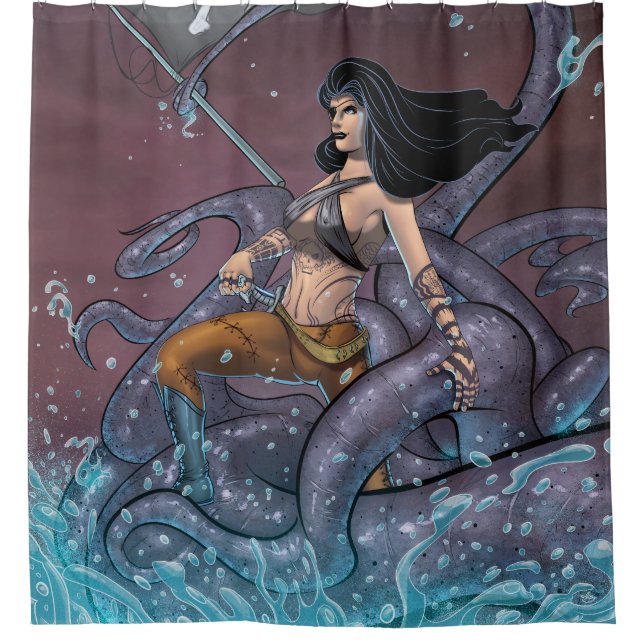 Rideaux De Douche Pirate Girl (Devant)