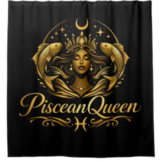 Rideaux De Douche Piscean Queen Face Shower Curtain