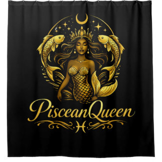Rideaux De Douche Piscean Queen Shower Curtain