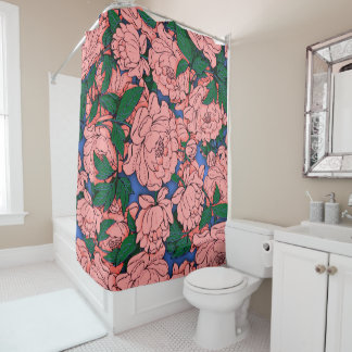 Rideaux De Douche Pivoines roses