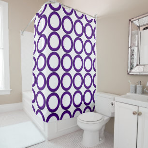 Rideaux De Douche PixDezines Bagues Mod violet/do-it-yourself Couleu