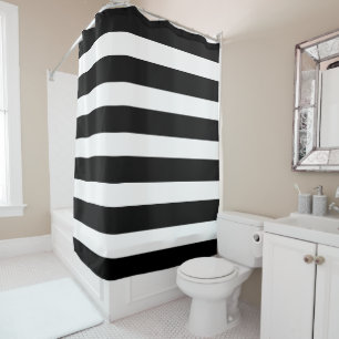 Rideaux De Douche PixDezines do-it-yourself couleur réglable noir bl