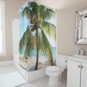 Rideaux De Douche Plage des Caraïbes Bliss #1 #wall #art