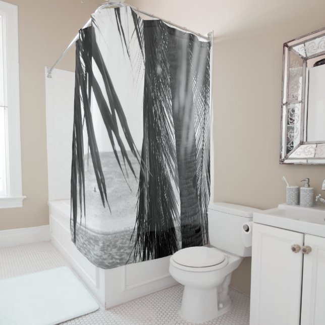 Rideaux De Douche Plage des Caraïbes Bliss #4 #wall #art (En situation)