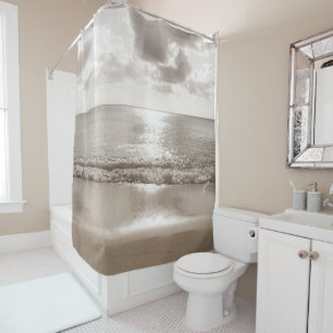 Rideaux De Douche Plage des Caraïbes Zen Oasis #2 #océan #mur #art