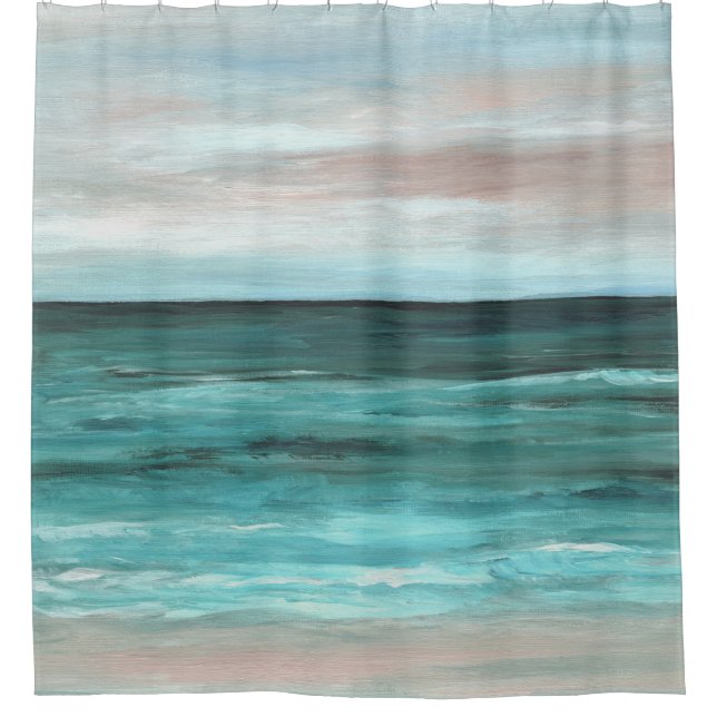 Rideaux De Douche Plage d'océan de la vue 265 de mer (Devant)