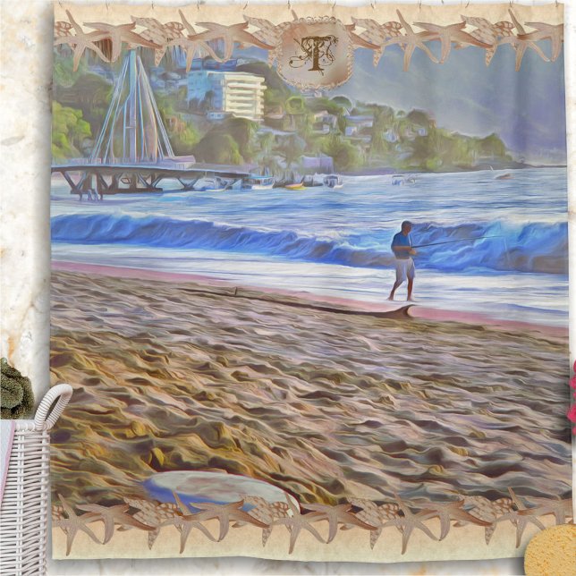 Rideaux De Douche Plage Starfish Los Muertos 786 (Créateur téléchargé)