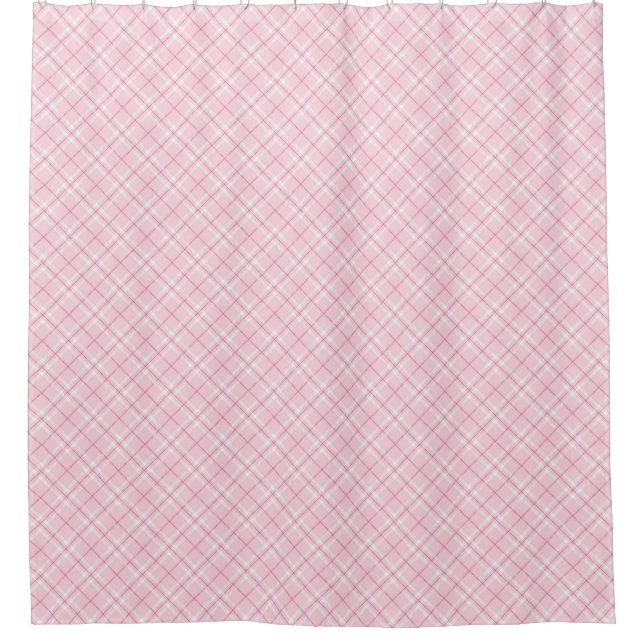 Rideaux De Douche Plaid rose-clair (Devant)
