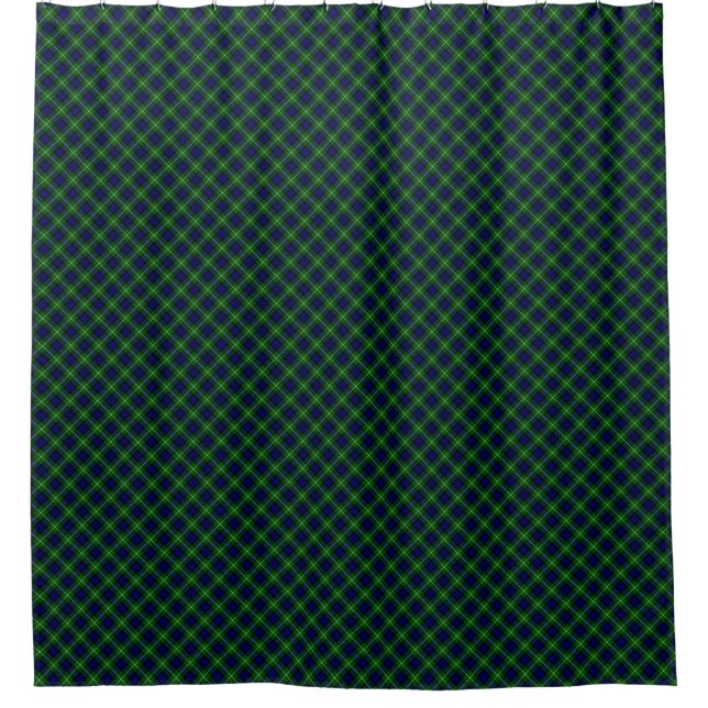 Rideaux De Douche Plaid vert bleu Lamont tartan (Devant)