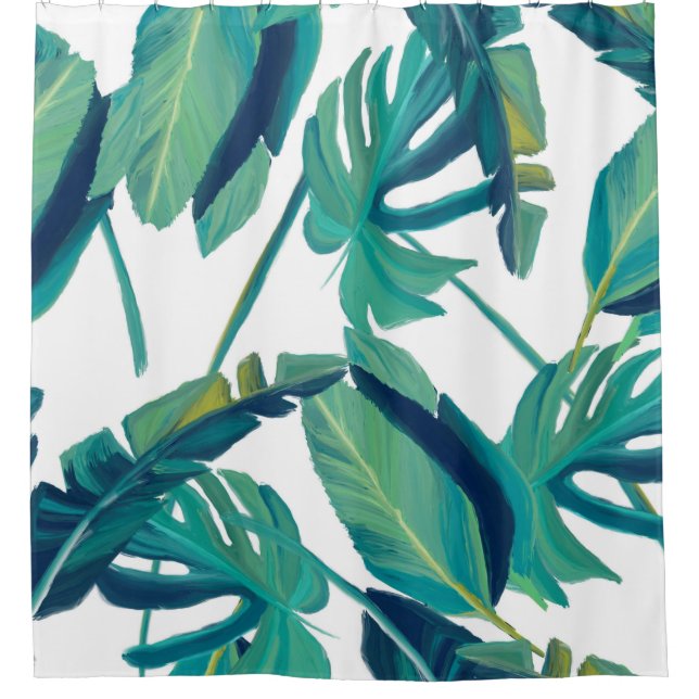 Rideaux De Douche Planchers draps nature tropicale (Devant)