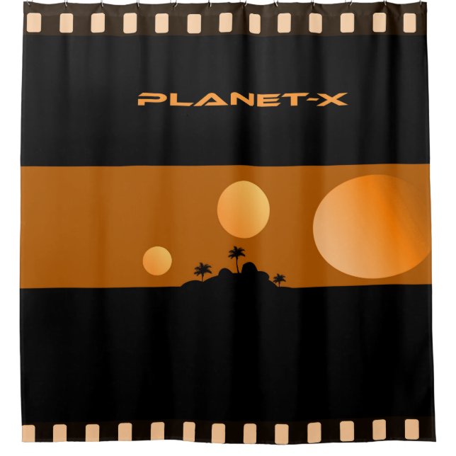 Rideaux De Douche Planète X (Devant)