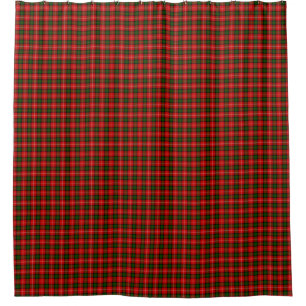 Rideaux De Douche Plaque vert rouge tartan MacKintosh