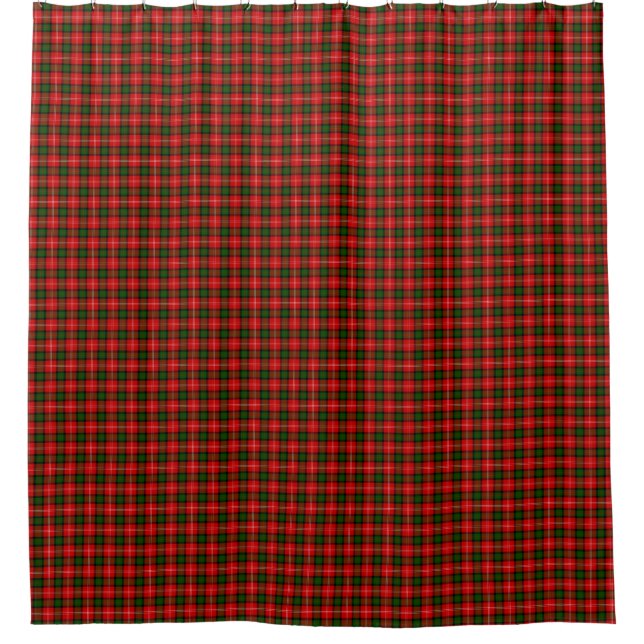 Rideaux De Douche Plaque vert rouge tartan MacKintosh (Devant)
