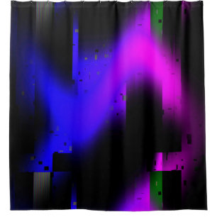 Rideaux De Douche Plasma noir brillant
