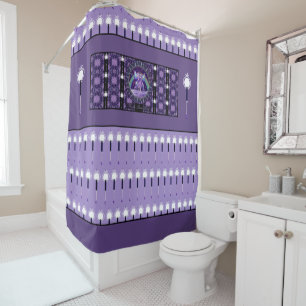 Rideaux De Douche Pluie violette Fée