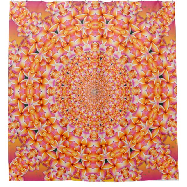 Rideaux De Douche Plumerias d'Hawaï (Devant)