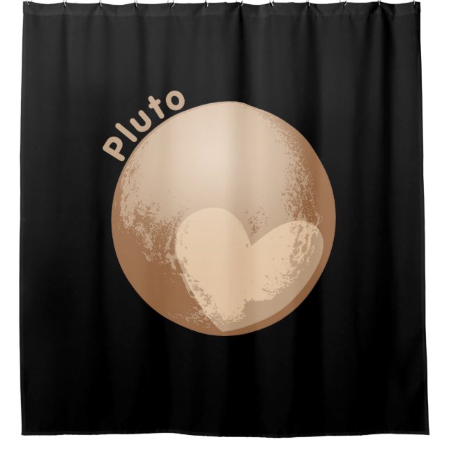 Rideaux De Douche Pluto Coeur mignon (Devant)