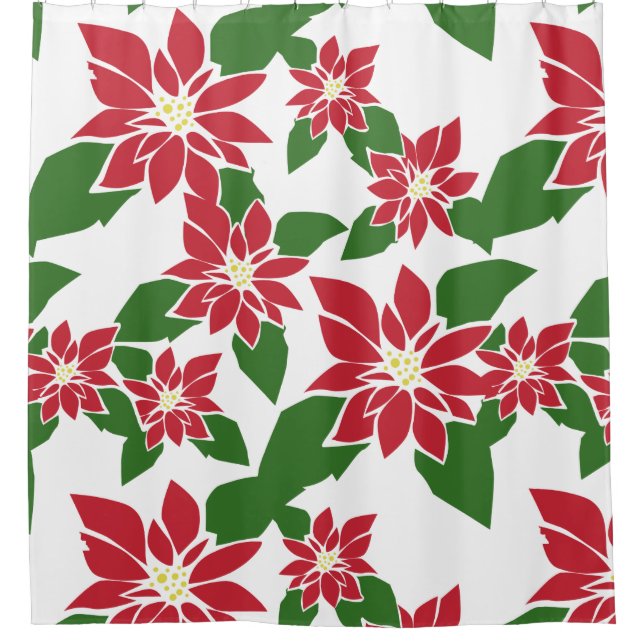 Rideaux De Douche Poinsettia (Devant)