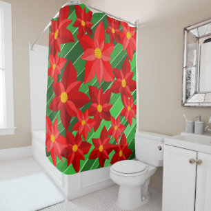 Rideaux De Douche Poinsettias