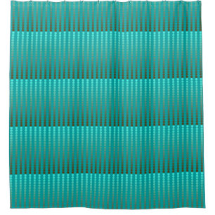 Rideaux De Douche Points satinés - gris turquoise et étain
