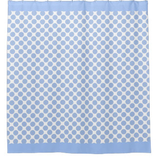Rideaux De Douche Pois bleu ciel