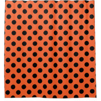 Pois noirs sur orange