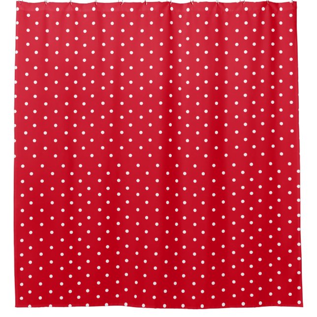 Rideaux De Douche Pois rouge chic (Devant)