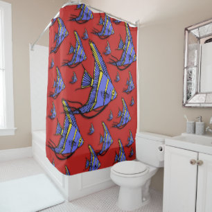 Rideaux De Douche Poisson ange #2