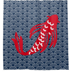 Rideaux De Douche Poisson rouge Koi