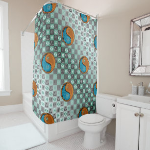 Rideaux De Douche Poissons & Lapin de Bois