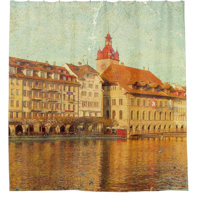 Rideaux De Douche Polaroids from Lucerne (Devant)