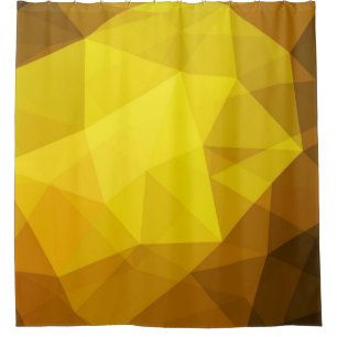 Rideaux De Douche Polygone orange foncé. Un tout nouveau illu couleu