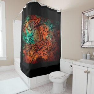 Rideaux De Douche Polygone, peinture