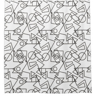 Rideaux De Douche Polygones Anneaux Triangles Rectangles Carrés MIX