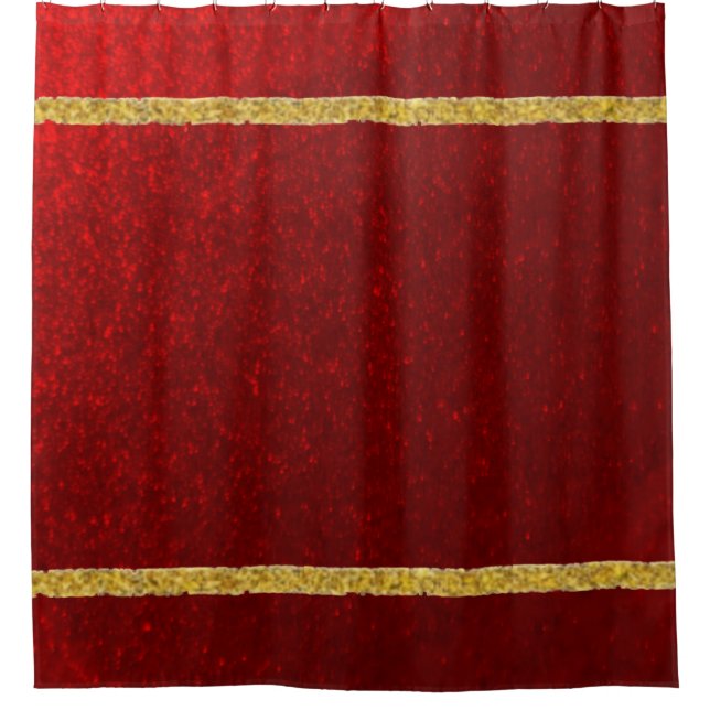 Rideaux De Douche Pommes de sucre Rouge Or (Devant)