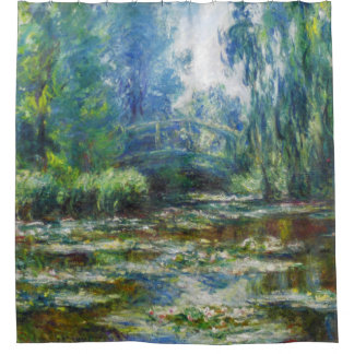 Rideaux De Douche Pond et pont japonais Monet Art