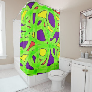 Rideaux De Douche Pop Art Graffiti