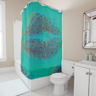 Rideaux De Douche Pop Art Lèvres colorées #3