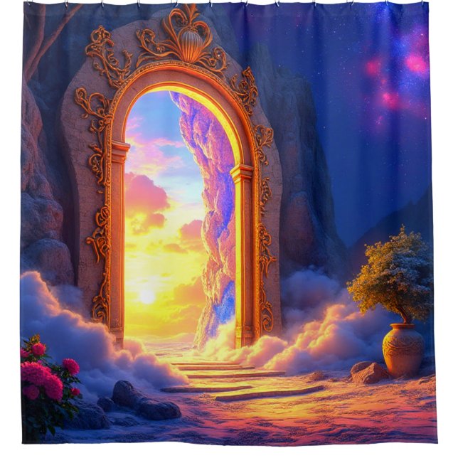 Rideaux De Douche Porte au paradis (Devant)