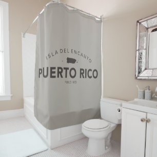 Rideaux De Douche Porto Rico Isla del Encanto Brun