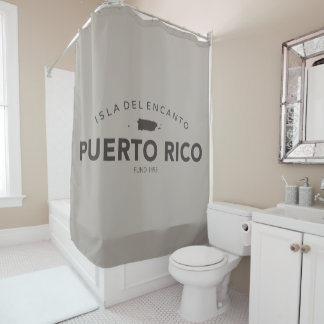 Rideaux De Douche Porto Rico Isla del Encanto Brun