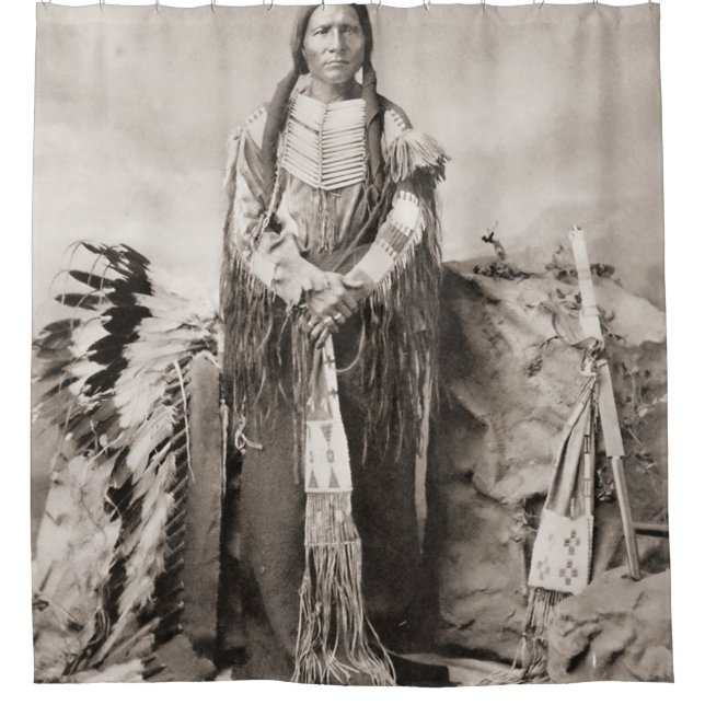 Rideaux De Douche Portrait de Crazy Horse (Devant)