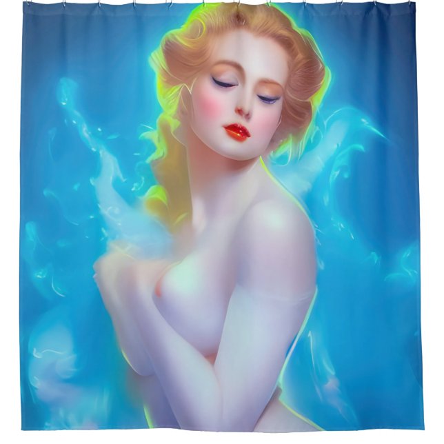 Rideaux De Douche Portrait de déesse Ethereal - Imaginaire Surreal (Devant)