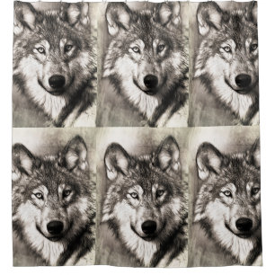 Rideaux De Douche Portrait de loup