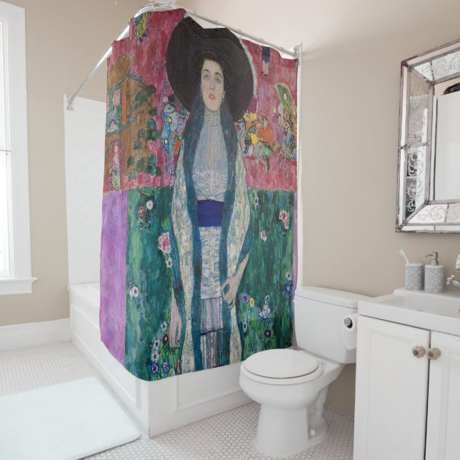 Rideaux De Douche Portrait of Adele Bloch Bauer, Gustav Klimt (En situation)