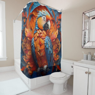 Rideaux De Douche Portraits d'animaux de compagnie et sauvages sur f
