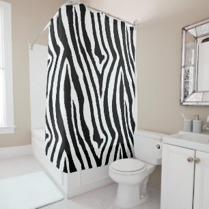 Rideaux De Douche Poster de animal branché Zebra Seamless Motif