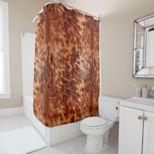 Rideaux De Douche Poster de animal Brown de vache